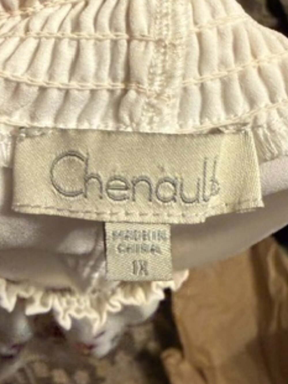 CHENAULT Blouse Size 1X - Picture 3 of 3